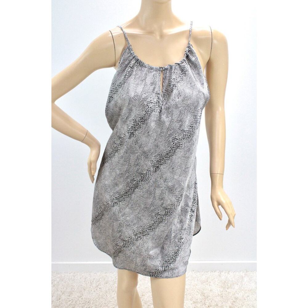 Vintage Delicates Nightie Liquid Satin L Silky Chemise Negligee Nightgown Snake